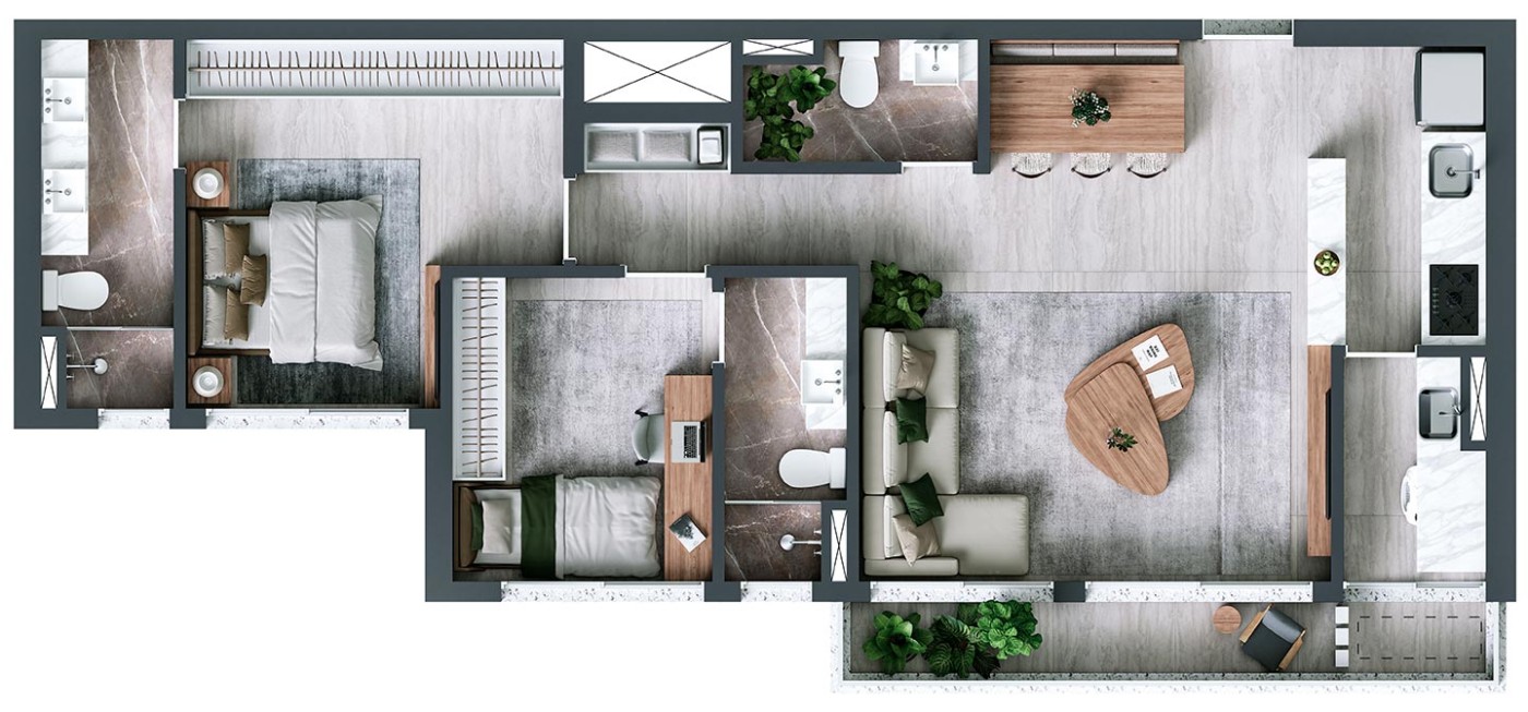 Apartamento, 2 quartos, 82 m² - Foto 14